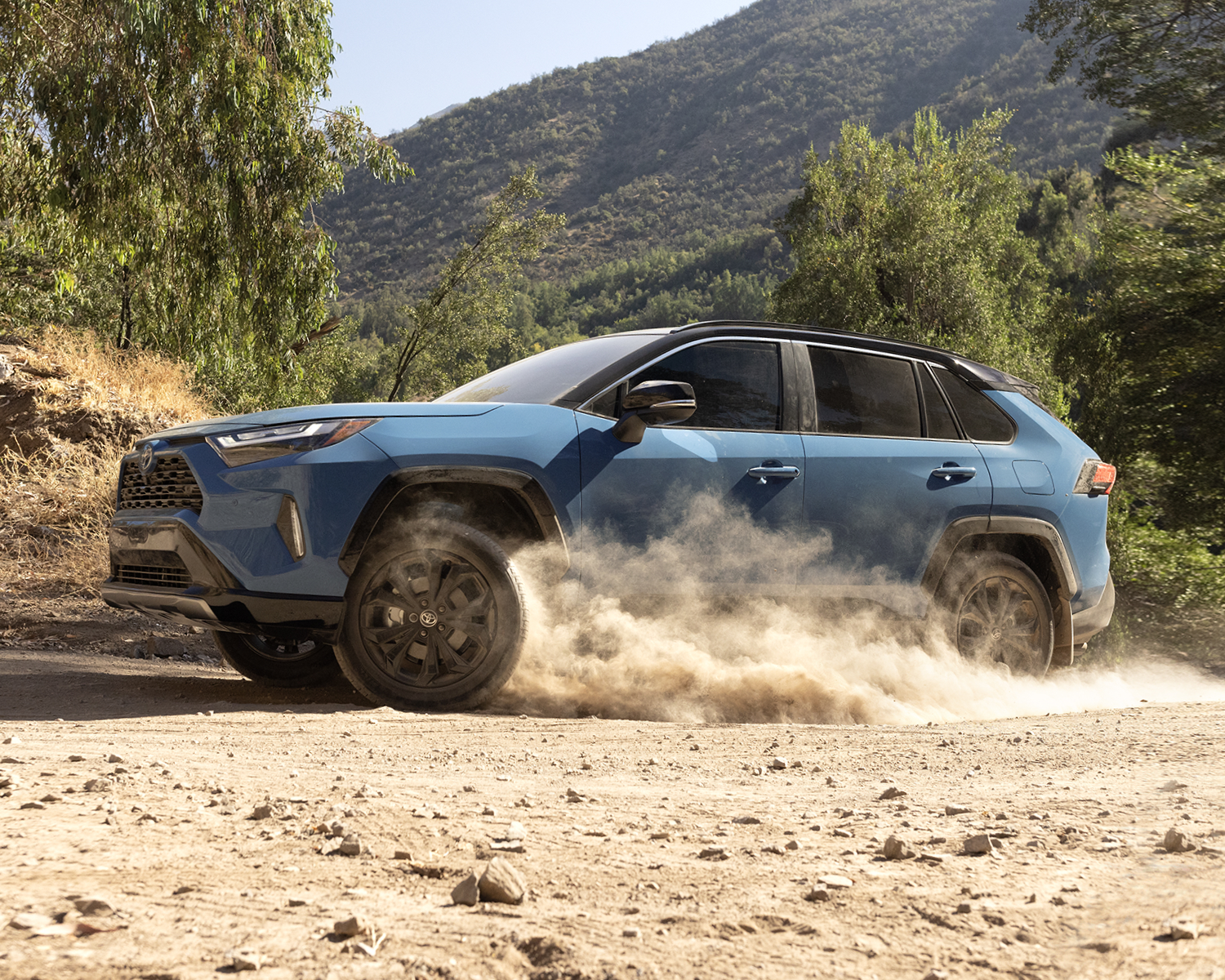 Toyota 2024 rav4 trail xse cavalry blue black roof l